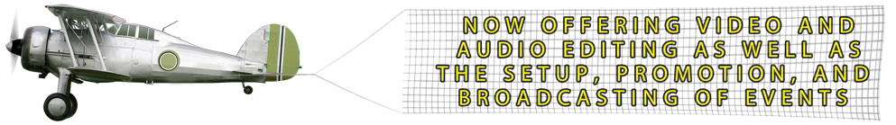 airplane with banner